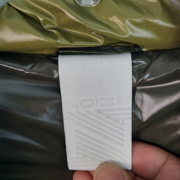 Noize Brand Streetwear Cropped Puffer Jacket, Ladys Size L - Picture 7 of 7